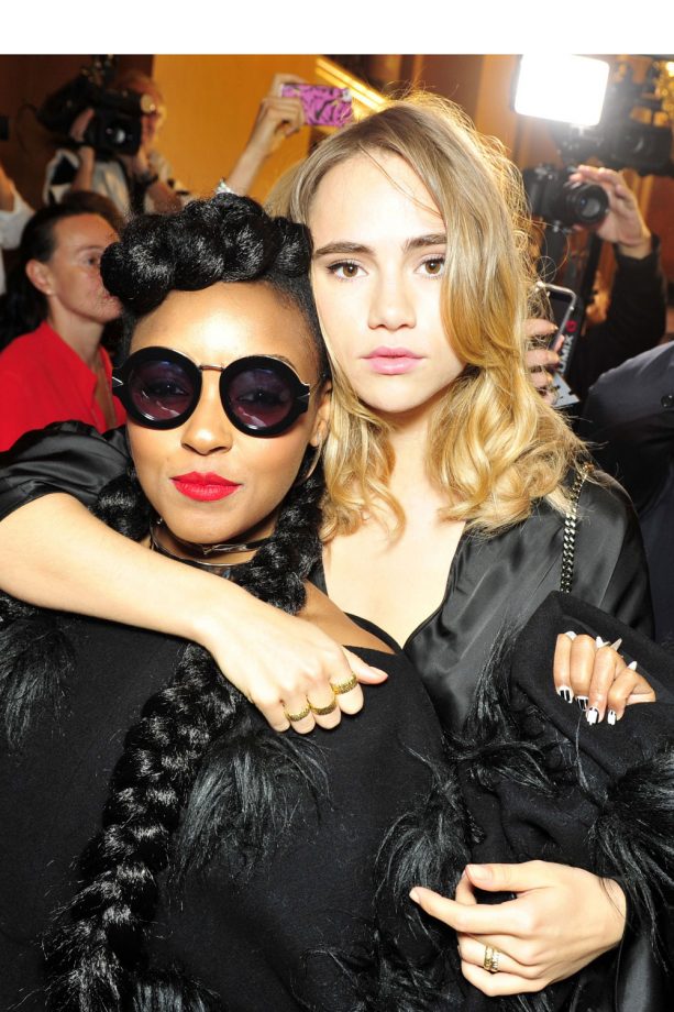 Janelle Monae And Suki Waterhouse Front Row At Stella McCartney, 2015