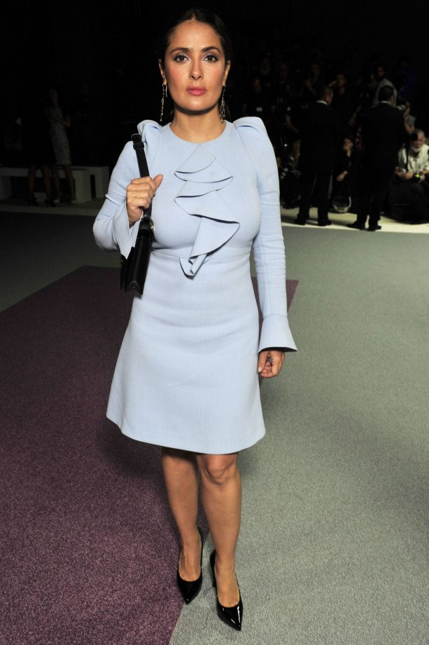 Salma Hayek At Giambattista Valli, 2015