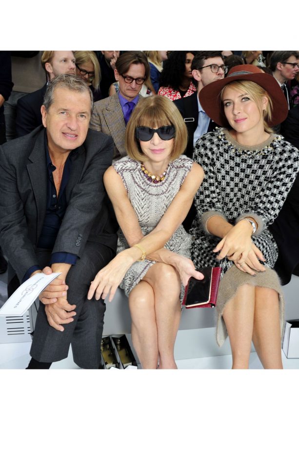 Mario Testino, Anna Wintour And Maria Sharapova Chanel Show, 2015