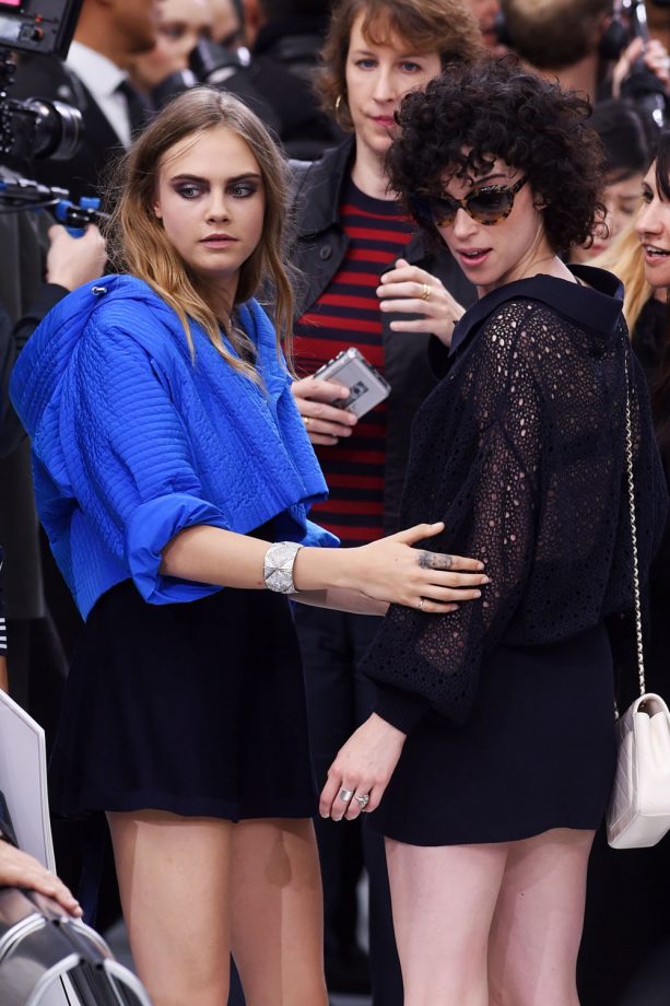 Cara Delevingne And St Vincent At The Chanel Show, 2015