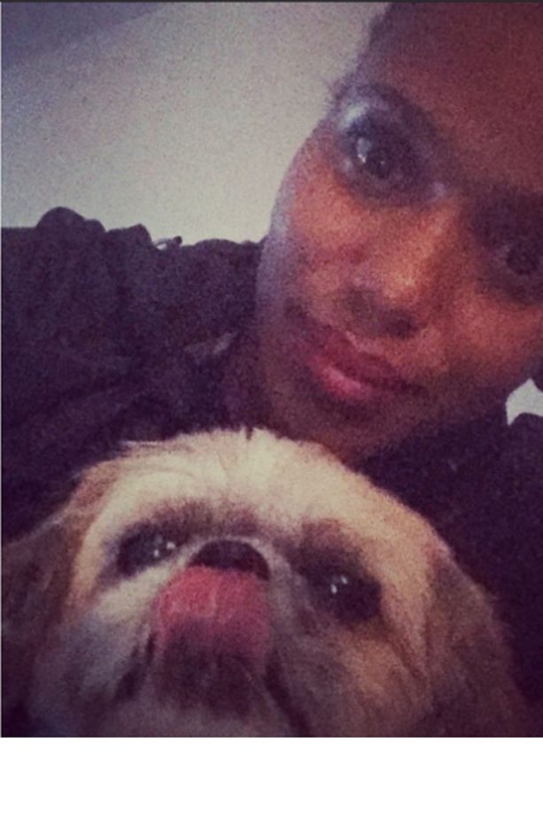 Kerry Washington With Her Cute Dog Josie, 2015