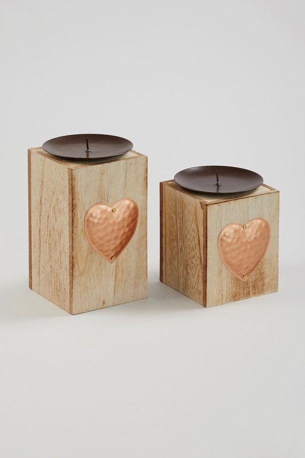 Matalan Copper Candle Holders, £8