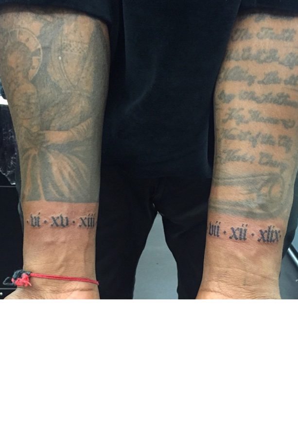 Kanye West Gets Inked In London After The Brits, 2015