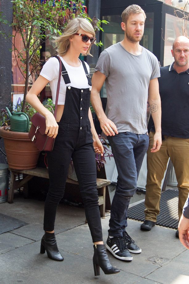 Taylor Swift And Calvin Harris Are Seen Leaving The Spotted Pig After A Lunch Date In New York, 2015