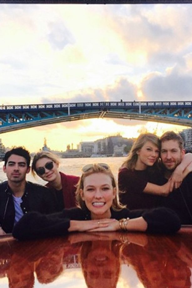 Taylor Swift And Calvin Harris Enjoy A Double Date In London With Joe Jonas, Gigi Hadid And Karlie Kloss, 2015