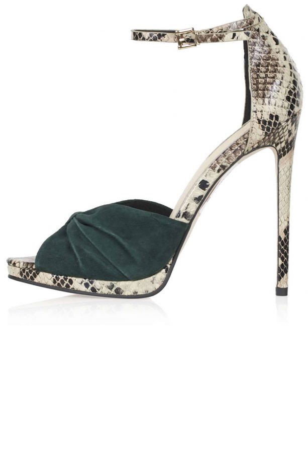 Topshop Ruched High Sandals, £49
