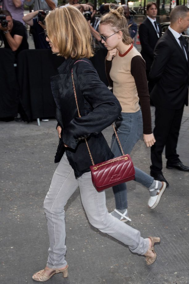 Vanessa Paradis And Lily-Rose Depp At Paris Fashion Week, 2015