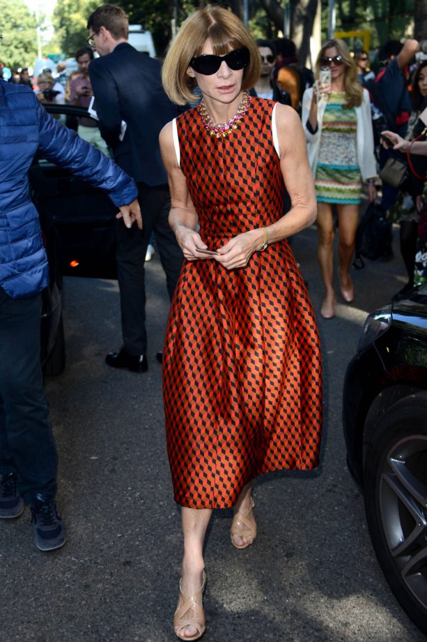 Anna Wintour At The Emporio Armani Show, 2015