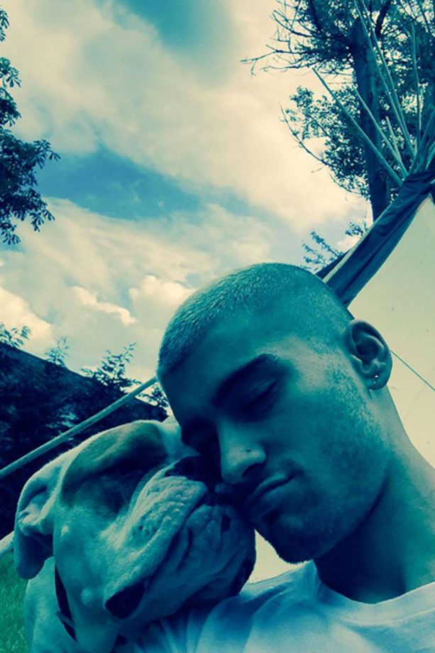 Zayn Malik Cuddles Up To His Four-Legged Friend On Twitter, 2015