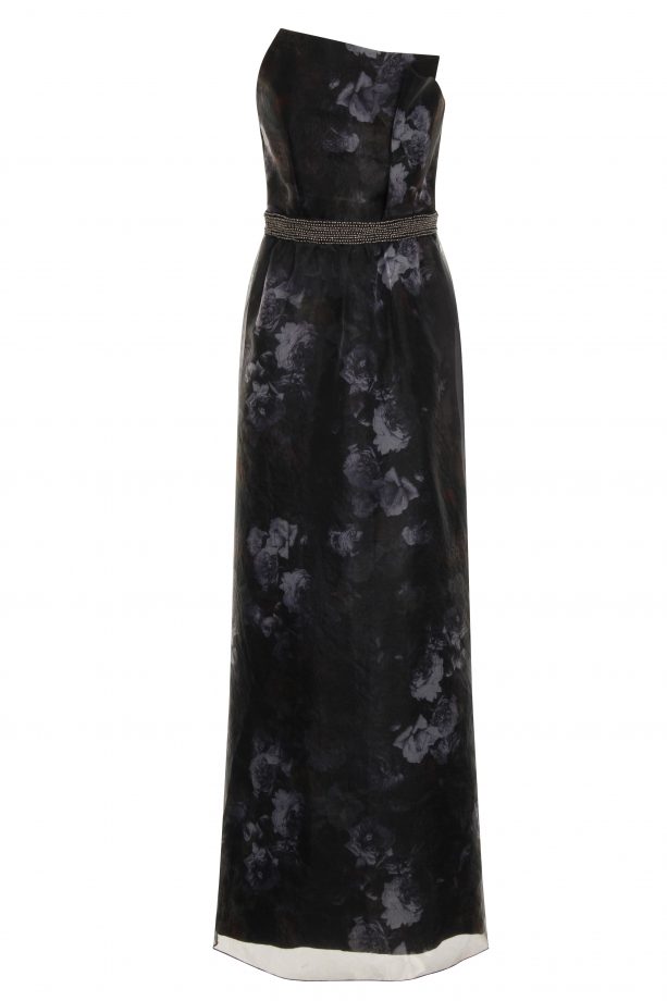 Little Mistress By LOOK Magazine Black And Grey Organza Maxi Dress, £85
