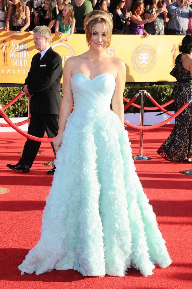 Kaley Cuoco Attends The Screen Actors Guild Awards In LA, 2012