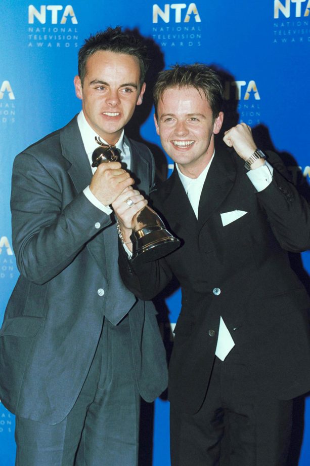 Ant & Dec Looking Dapper Win Their First National Televison Award In 2001
