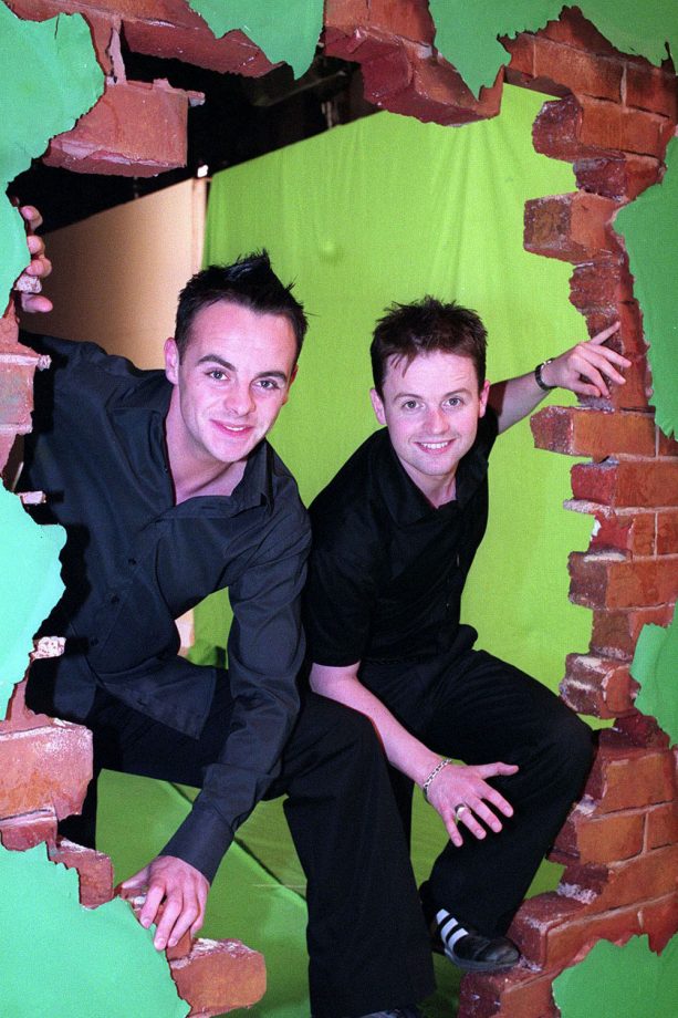 Ant & Dec In The First Promotional Photo Of Their New TV Show 'I'm A Celebrity Get Me Out Of Here' In 2002
