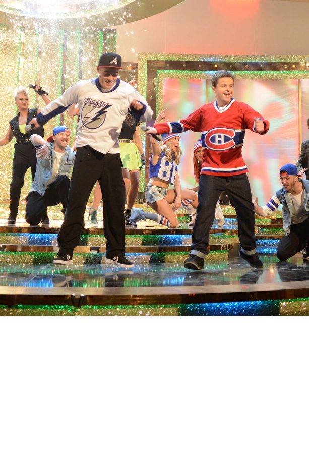 Ant & Dec Reunite PJ & Duncan To Perform 'Let's Get Ready To Rhumble' On The 'Saturday Night Takeaway' TV Show, 2013