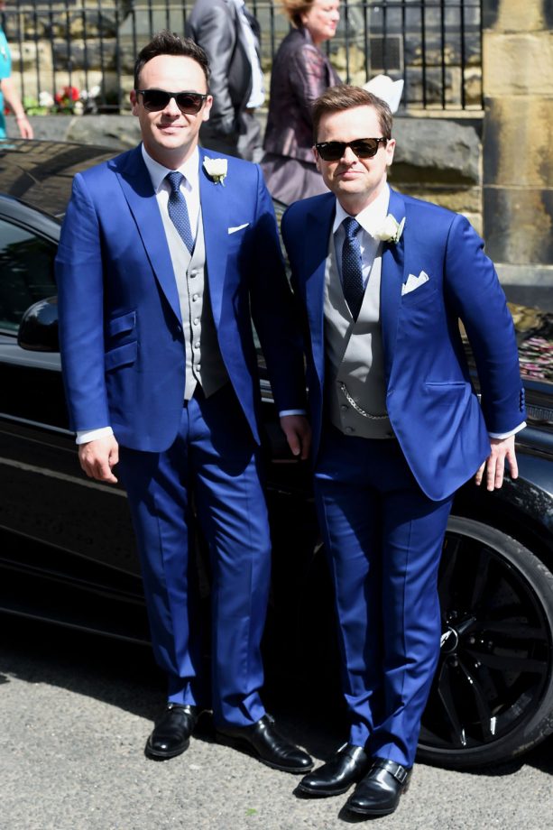 Ant & Dec Celebrate Dec's Wedding To Ali Astall In Newcastle, 2015