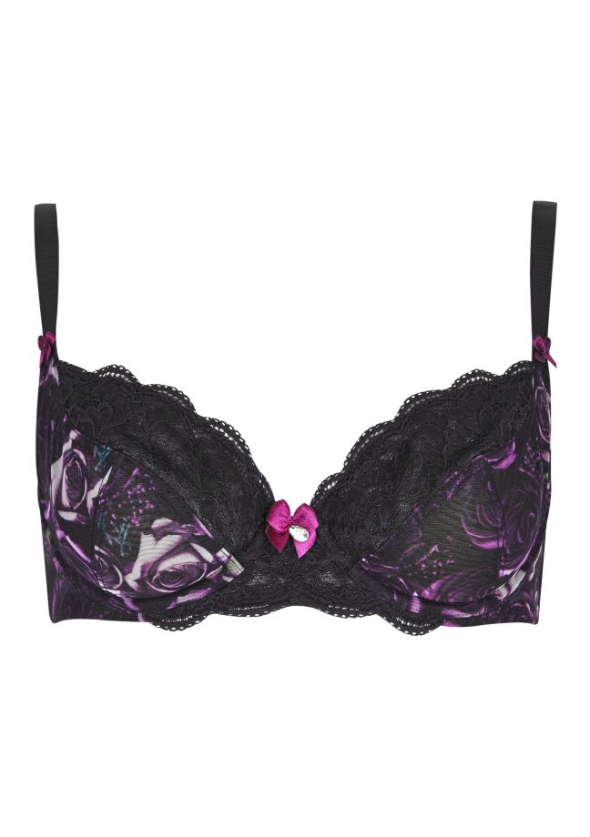 Tu At Sainsbury's Black And Pink Bra