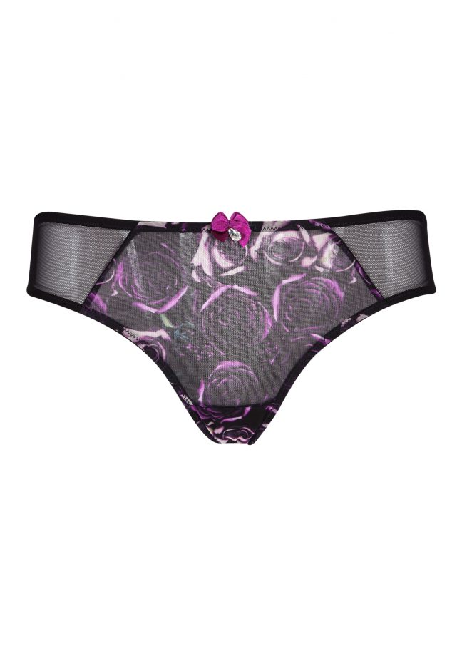 Tu At Sainsbury's Black Briefs With Pink Detail
