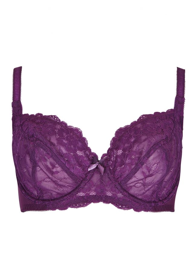 Tu At Sainsbury's Purple Lace Bra