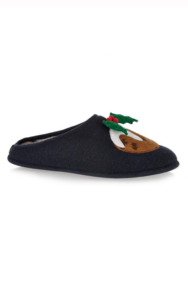 Tu At Sainsbury's Mens Novelty Christmas Slippers