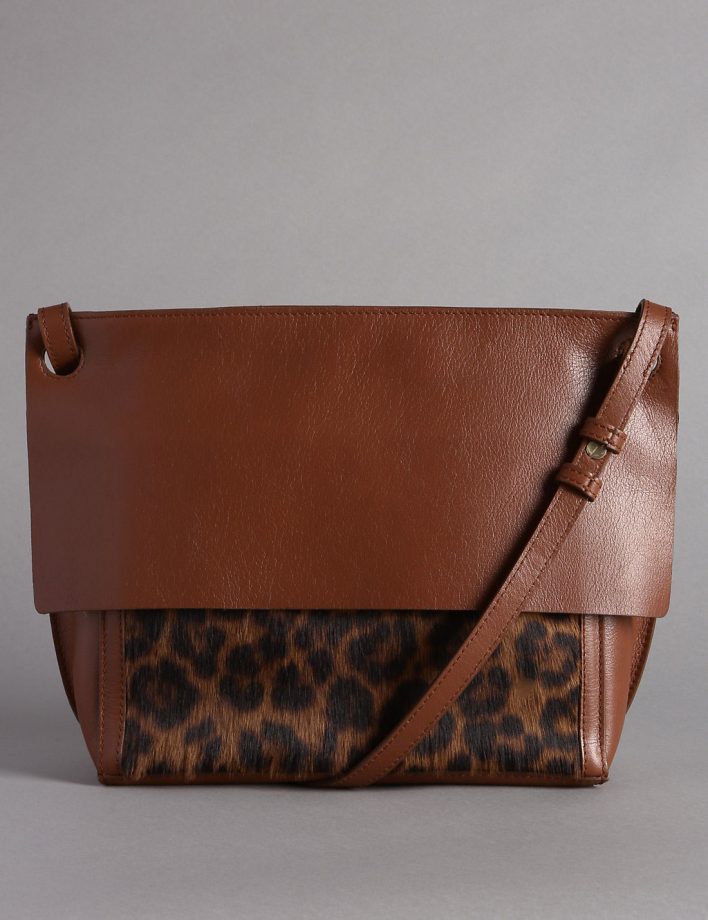 M&S leopard print cross-body bag, £89