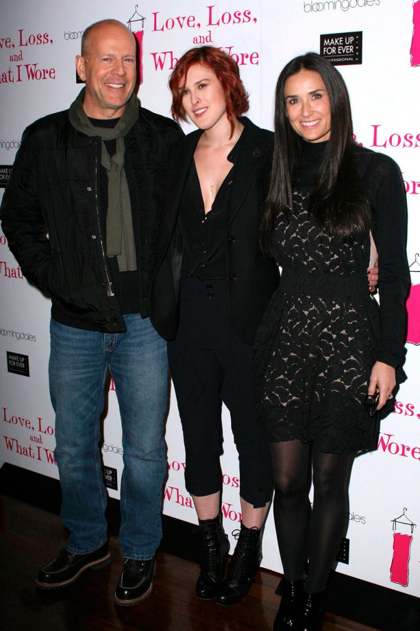 Bruce Willis And Demi Moore Attend An Event With Daughter Rumer In New York, 2011
