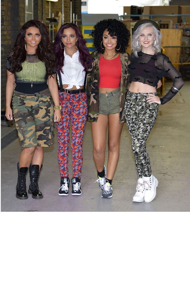 Little Mix Pose Outside The ITV Studios In London After A Performance, 2012