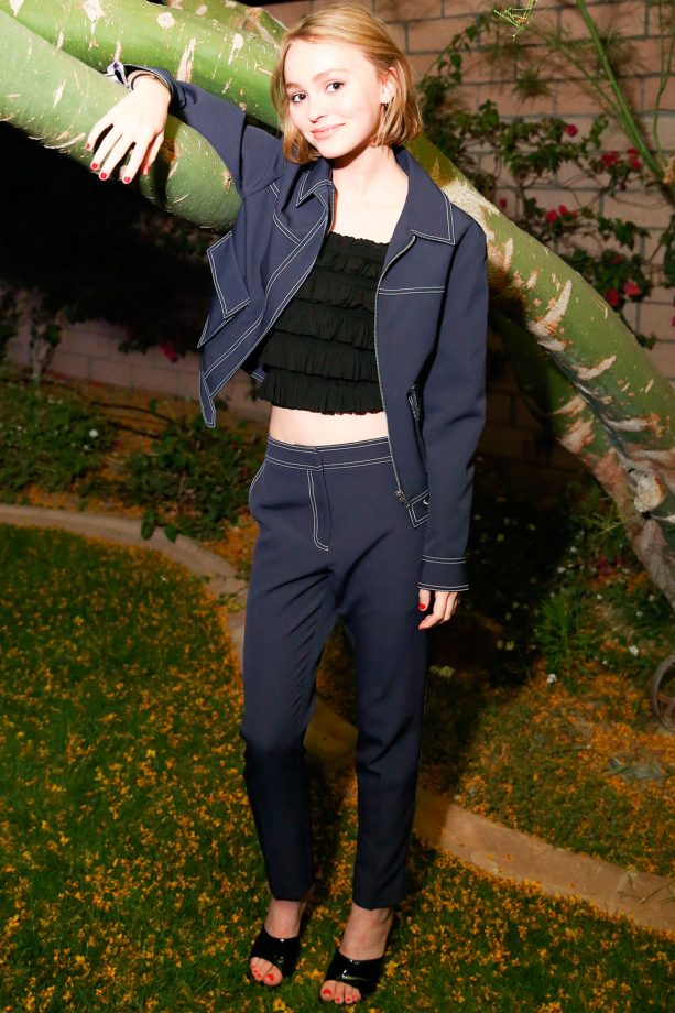 Lily-Rose Depp Does Double Denim At Coachelle, 2015