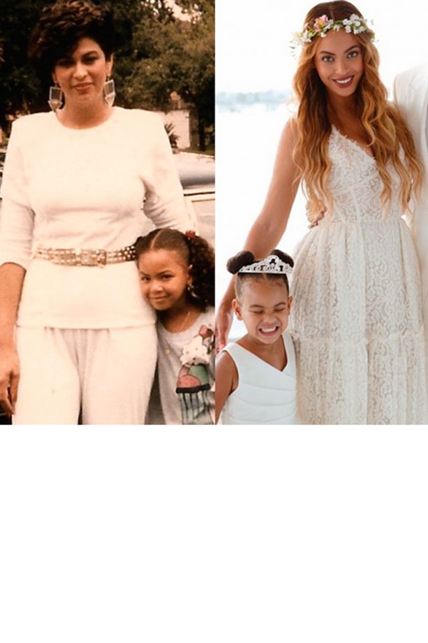 Beyoncé Posts This Cute Picture Showing Her With Her Own Mother When She Was Blue Ivy's Age, 2015