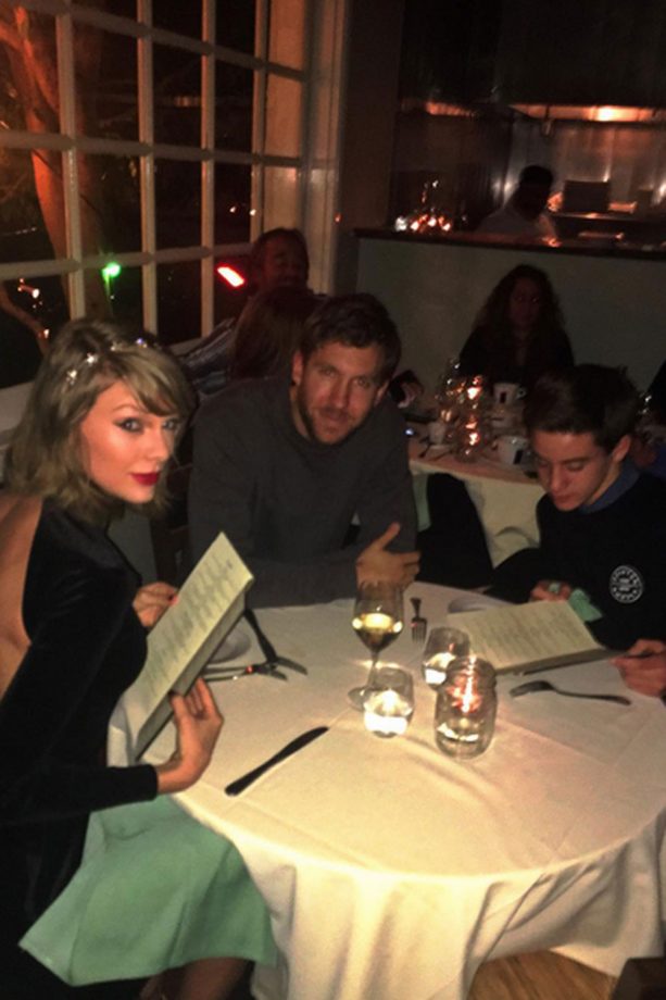 Fan Crashes Taylor And Calvin's Romantic Date, 2016