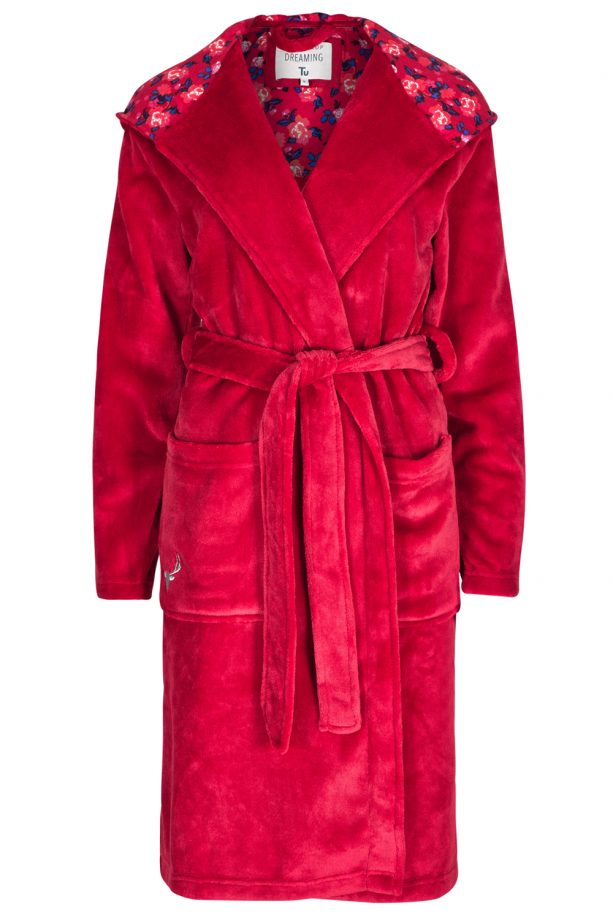 Tu At Sainsbury's Red Dressing Gown