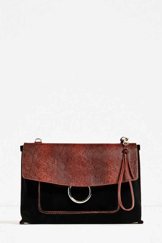 Zara suede clutch, £29.99