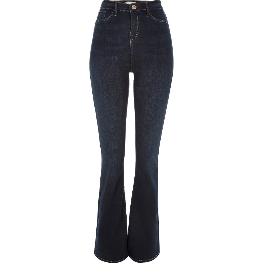 River Island Dark Wash Molly Flared Jeggings, £42