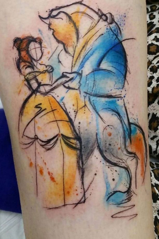 Beauty And The Beast Sketch, By @Josiesexton