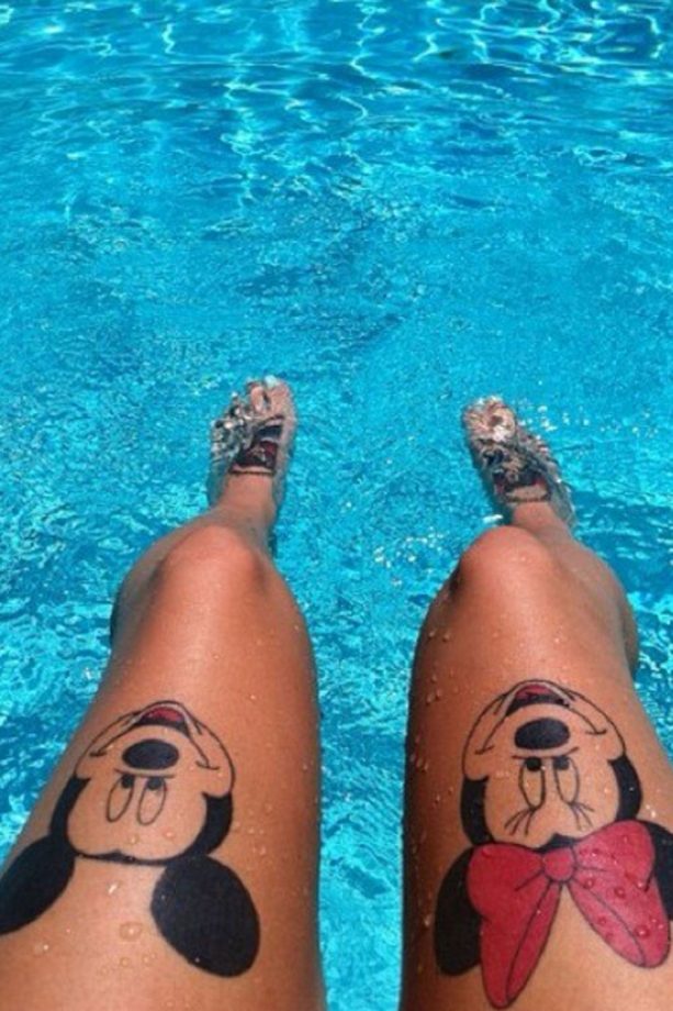 Minnie And Mickey, Instagram @Disneytattooworld