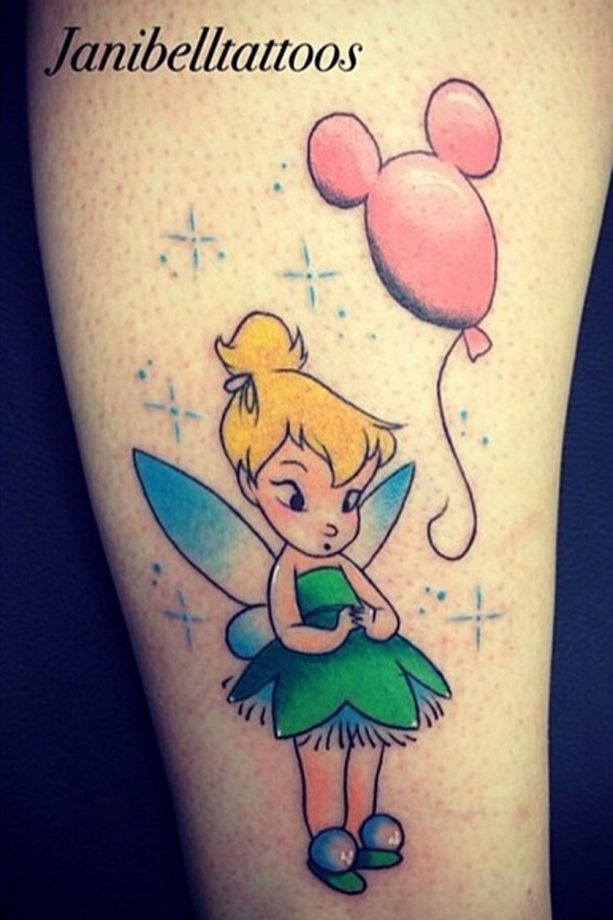 Tinkerbell, By @Janibelltattoos