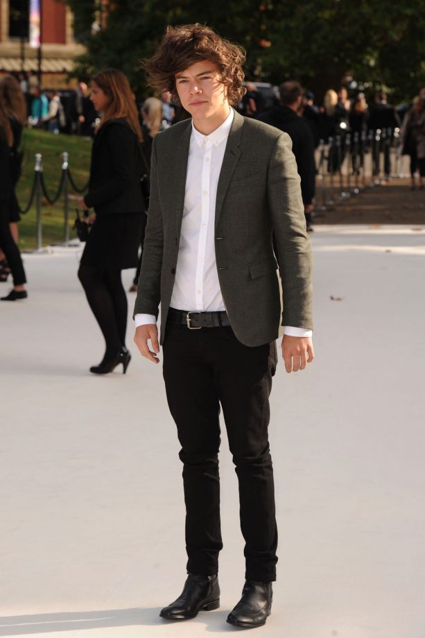 Harry Styles at the Burberry Prorsum show, 2013