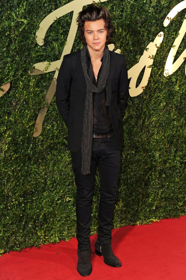 Harry Styles at the British Fashion Awards, 2013