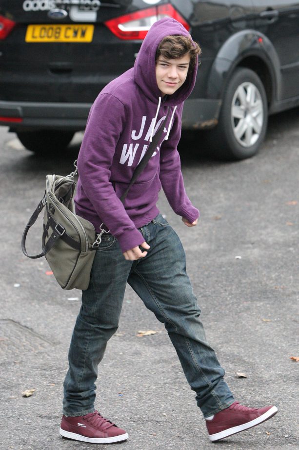 Harry Styles at the X Factor studios, 2010