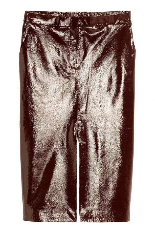 H&M Patent Leather Skirt, £139