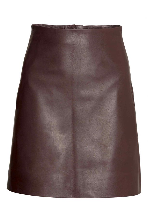 H&M Leather Skirt, £79.99