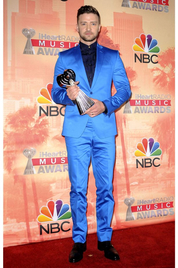 Justin Timberlake at the I Heart Radio Music Awards, 2015