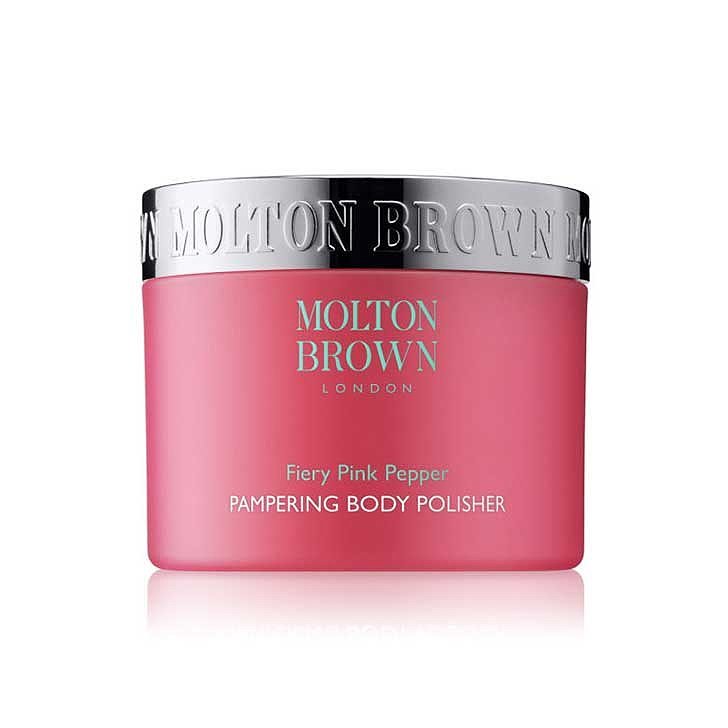 Molton Brown Fiery Pink Pampering Body Polisher, £34