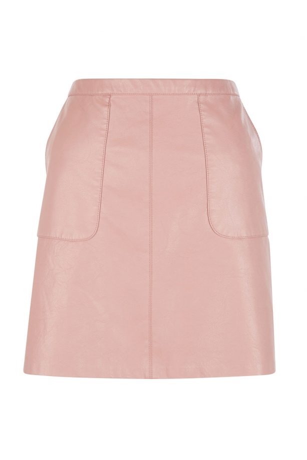 New Look Leather Look A-Line Skirt, £14.99