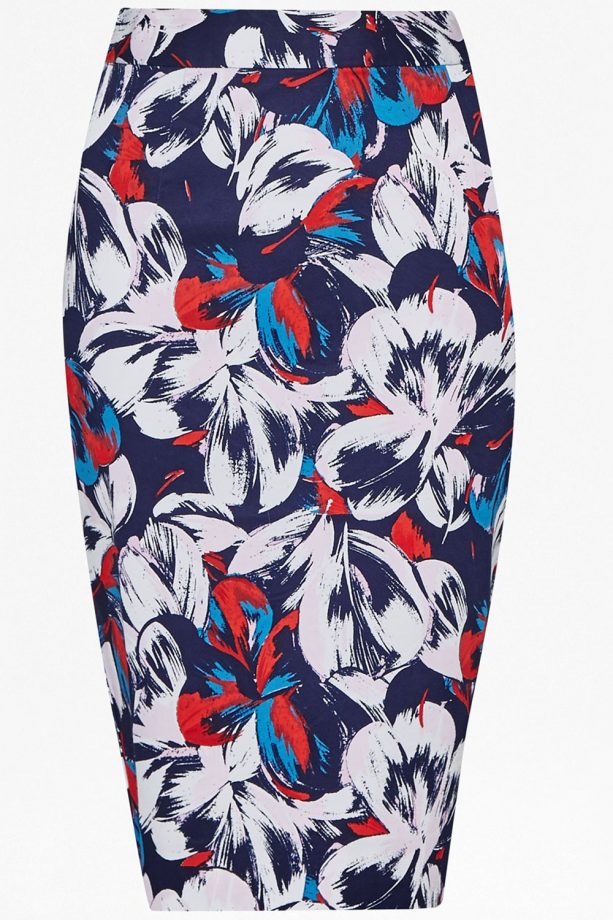 French Connection Lucky Leaves Pencil Skirt, £59