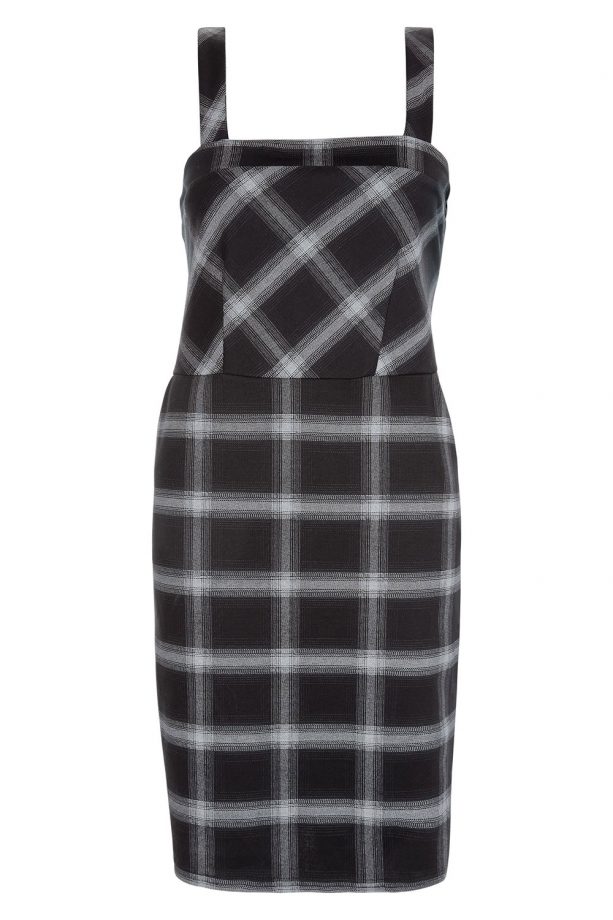 New Look Grid Check Pinafore Dress, £19.99