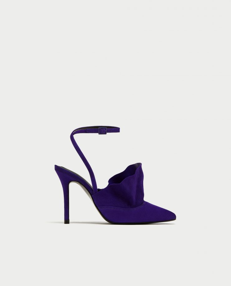 Purple ruffle heels, £69.99