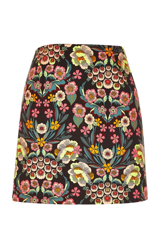 River Island Retro Floral Print Mini Skirt, £30