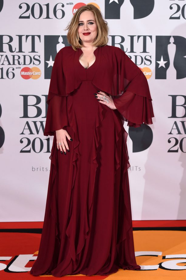 Adele Works Her Favourite Red Shade At The Brit Awards, 2016