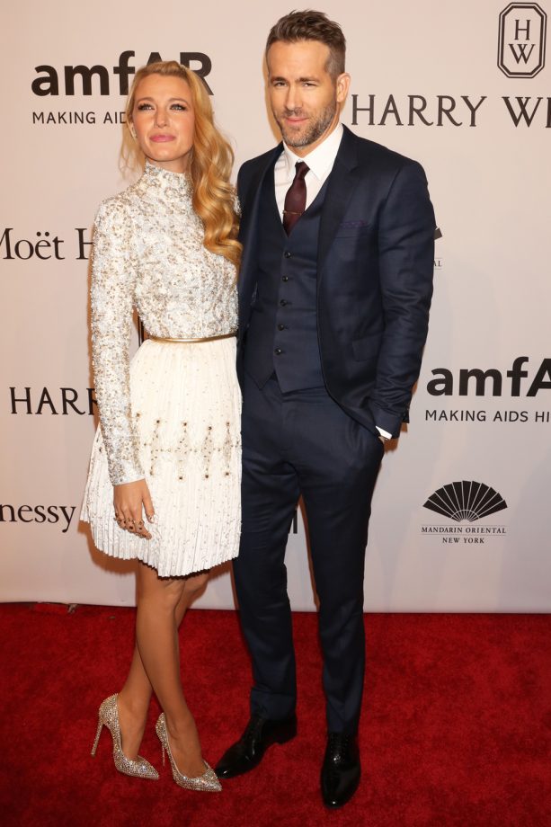 Blake Lively And Ryan Reynolds Can't Take Their Hands Off Each Other At The amfAR Gala, 2016