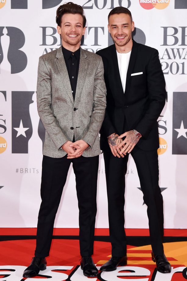One Direction's Louis Tomlinson And Liam Payne Step Out As A Duo At The Brit Awards, 2016